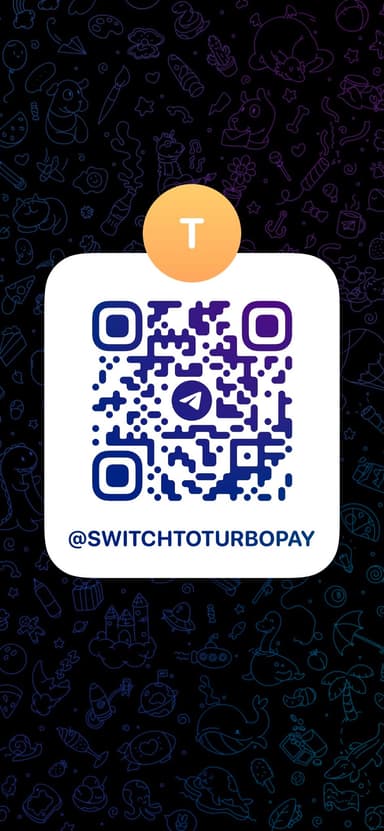 Scan to join TurboPay on Telegram